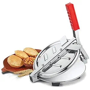 NK-STORE's Stainless Steel Puri Press Machine With Handle Roti Press Papad/Khakhra/Chapati Maker