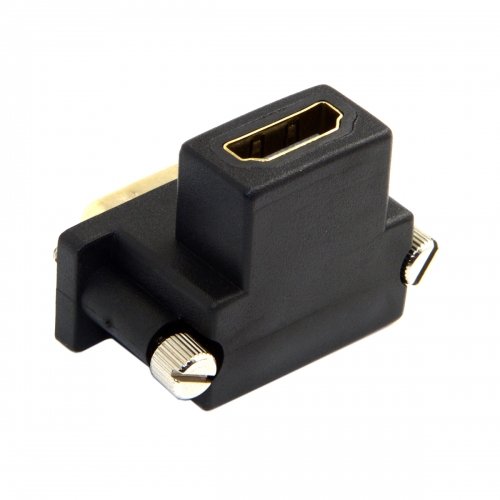 chenyang 90 Grad nach unten abgewinkelt DVI Stecker auf HDMI Buchse Drehbarer Adapter für Computer & HDTV & Grafikkarte - 3