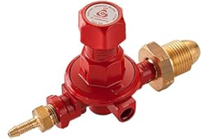 Tezla Cavagna Propane 0.5-4 bar Adjustable Regulator POL x 6.3 mm Nozzle 8-14 Kg/h