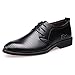 Produktbild TYX-SS Herren Business Schuhe Kleid Derby Spitze Spitze Leder Oxford Hochzeit Mode Uniform Retro Büro Sommer Brock Schwarz Braun Müßiggänger Größe 6-12,A,41