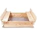 Produktbild Ondis24 Sandkasten Holz Sandkiste für Kinder praktische Doppelfunktion des Deckels