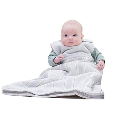 Merino Kids Winter-Weight Sac de couchage pour bébés 0-2 ans, Hiver, Gris pierre