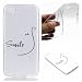 Produktbild JHTC für Asus ZenFone 4 Max ZC520KL 5.5" Hülle Silikon Durchsichtig Schutzhülle Muster Smile Spruch Transparent Original Dünn tpu HandyHülle Motiv Etui