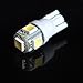 Price comparison product image New Car 4 x T10 194 168 W5W 5 SMD LED White Car Side Wedge Tail Light Lamp Bulb DC 12V