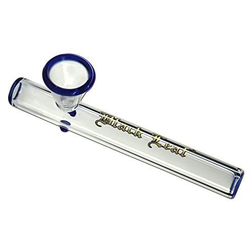 Pipa Shabong vidrio de borosilicato Black Leaf Shotgun Kawumm (100mm)