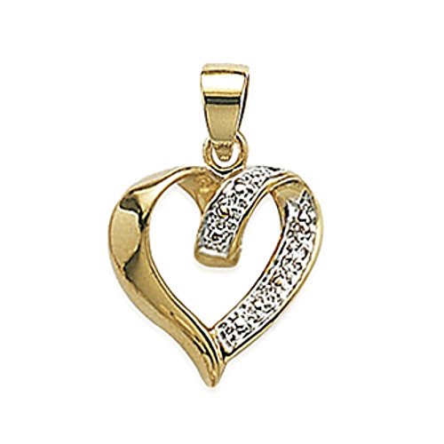 ISADY - Sabia Gold - Colgante - Oro amarillo 750/000 (18 carats) - corazón - con cadena - Talla 45 cm