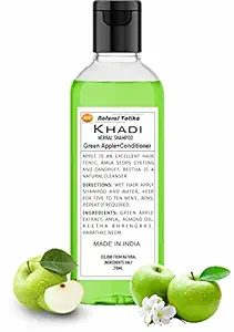 Khadi Natural Vatika Green Apple plus Conditioner Shampoo soft & silky Hairs (210ml