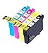 Price comparison product image King of Flash Brand New 1 Full Set Compatible Printer Ink Cartridges For Epson T0715 - Epson Stylus D78, D92, D120, DX4000, DX4050, DX4400, DX4450, DX5000, DX5050, DX6050, DX7000F, DX7400. DX7450, DX8400, DX8450, DX9400, DX9400F, S20, S21, SX100, SX110, SZ105, SX115, SX200, SX205, SX209, SX210, SX215, SX218, SX400, SX405, SX405WIFI, SX410, SX415, SX510W, SX515W, SX600FW, SX610FW,BX310F,BX3450F, BX600FW, BX610FW,B40W