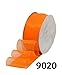 Produktbild 32m Rolle Organzaband Chiffonband Schleife Dekoband Band Geschenkband Deko Schleifenband Tischband • 6 Breiten und 28 Farben zur Auswahl (9020 / Orange, Breite 25mm)