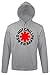 Produktbild TRVPPY Herren Hoodie Kapuzenpullover Modell Red Hot Chilli Peppers RHCP, Grau, M