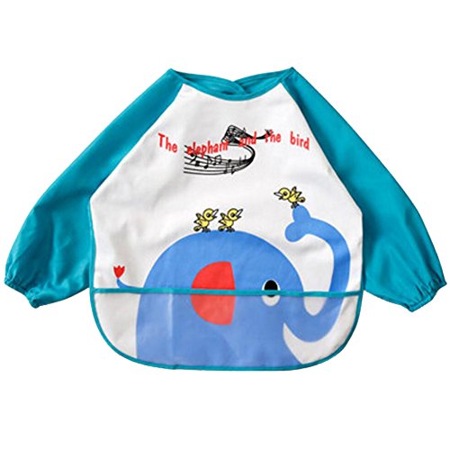 Baby Boy Girls Painting/ Eating Waterproof Bibs Children's Aprons/ Smock-A482