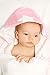 Twin Pack Hooded Towels, White with Pink Stars Hood