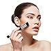 Aesthetica Cosmetics Double Ended Contour and Highlight Makeup Brush for Cream and Powder, Foundation, Blending, Contouring and Highlighting - Vegan and Cruelty Free