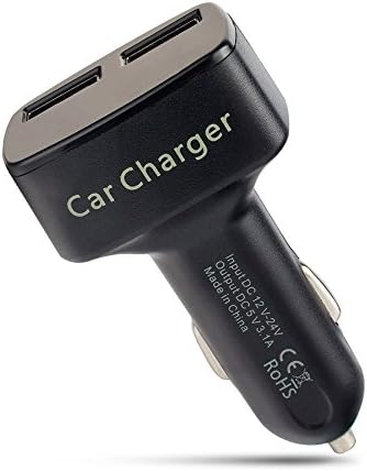 Waylee 4 in 1 Digital LED 3.1A Dual USB Car Charger, Cigarette Lighter Voltage Digital Panel Meter Voltmeter Monitor for Auto Car Truck, with LED Display - Displays Voltage, Amps and Internal Temperature
