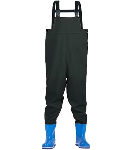 TideWe Cuissardes De Poitrine Pour Enfants, Cuissardes De Chasse Impermeables Et Isolees En Neoprene Pour Tout Petits Et Enfants Cuissardes De Peche Bootfoot