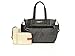 Babymel Cara Stripe Grey and Black Baby Changing Bag