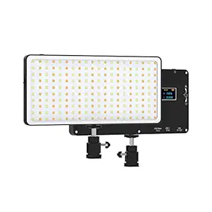 DIGITEK (LED-D200ML) Metal Body Portable LED Video Light with Built-in Li-Polymer Battery & OLED Screen for Photography & Videography