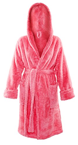 Preisvergleich Produktbild DKaren-Nachtwäsche Damen Bademantel DIANA 90cm kurz (Koralle) (S)