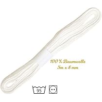 Katoenband wit 10mm van Prim - C.R. Couture
