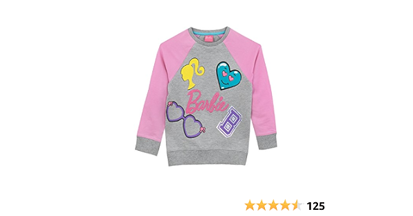 Barbie - Felpa per Ragazze 5-6 Anni : Amazon.it: Abbigliamento