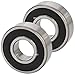Produktbild [ JBS basics ] Kugellager 2 Stück [ 6007  35 x 62 x 14 mm 2RS ] Metall Industrie Rillen Radial Lager Achse Welle Maschine 3d Drucker Longboard Inliner Skateboard (6007  35 x 62 x 14 mm, 2RS, 2)