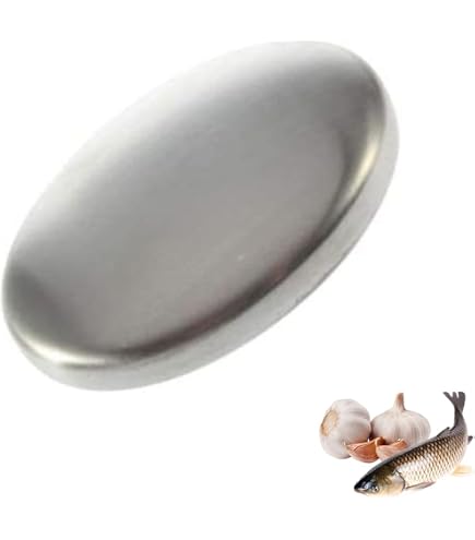 Rub-Away, la saponetta in acciao inox che toglie l'odore di aglio, cipolla e pesce dalle mani