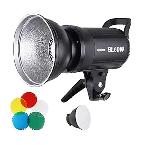 Godox SL60 60W 5600K Studio White Version LCD Panel LED Video Light (Black)