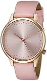 Komono Women'Armbanduhr Analog Pink PU Strap KOM-W2500