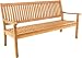 Produktbild 3er SITZBANK GARTENBANK BOLTON HOLZ BANK WETTERFEST HOLZBANK FSC 160x70x88cm