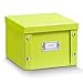 Produktbild Zeller 17807 Aufbewahrungsbox Pappe, grün, ca. 21,5 x 20,5 x 15 cm