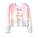 Produktbild Pullovershirt Damen Pullover,Elecenty Frauen Reizvolle Blusenshirt Herbst Kapuzenpullis Patchwork Sweatshirts Lose Pullis Streifen Bluse Sportshirt Tops
