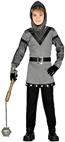 Knight's Costume Children's Medieval Warrior Grey/Black/Silver – Boys Knight Costume