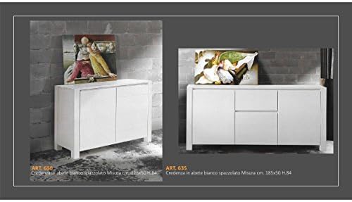 Spruce Sideboard White Brushed In 2 Sizes Craft Toscano Credenza Art 635 cm 185x50 h 84