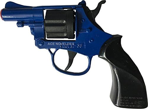 Agent 8 Shot Mini Toy Cap Gun Blue Diecast