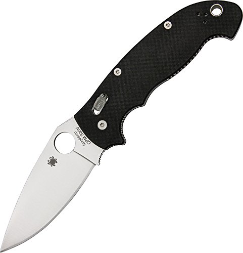 Preisvergleich Produktbild Spyderco Manix2, XL, Black G-10 Handle, Plain