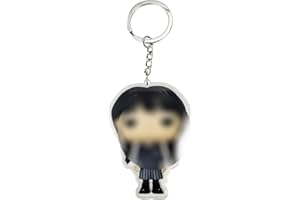 TOMICY Miercoles Llavero Dibujos Animados,wed. family Llavero Regalo, llavero de la serie animada, regalos para niños, mochila/bolsos/llaves de coche