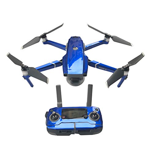 Preisvergleich Produktbild BSPAS Wasserdicht Aufkleber - 3M Sonnencreme Aufkleber Körper / Arm / Batterie / Fernbedienung Haut für DJI Mavic 2PRO / Mavic 2 Zoom (Dunkelblau)