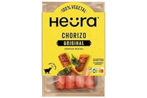 NESHA MARKET Heura Chorizo vegano 216g | 100% Vegetales | Sin Gluten | Plant Based |Sin Soja | Vegano | Pack de 2