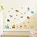 Produktbild vovo Wohnkultur, Vovotrade Wandaufkleber Waldtiere Elefant Eichhörnchen Kindergarten Wandaufkleber Kinderzimmer Schlafzimmer Wohnzimmer Home Decor DIY (Mehrfarbig)
