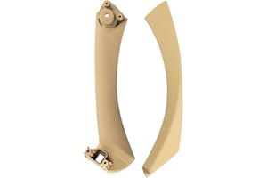 Gaocunh Maniglia Interna Porta, Lato sinistro / destro, Manopola sul Pannello Interno, per BMW 3 Series (2005-2012), E90 E91 (316318 / 320/ 325/ 328/ 330/335), 1 Set, ue parti interna ed esterna