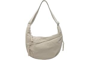 AiNinXun Mezzaluna Borsa Donna Tracolla Grande Hobo Borsa Marsupio Donna in Nylon Borse a Spalla Grandi con Tracolla Regolabile Crossbody Bag Ragazza Borsa a Mezzaluna Donna per Università Viaggio