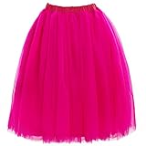 Dargestellte Farbe: Schawrz Babyonline Damen Tüllrock 5 Lage Prinzessin Kleider Knielang Petticoat Ballettrock Unterrock Pettiskirt Swing Einheitsgröße