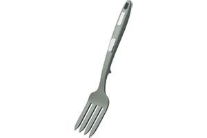 tinysiry Tenedor de cocina de silicona de grado alimenticio, tenedor de mezcla antiadherente resistente al calor para cocinar, utensilio de tenedor de fruta de pasta de postre de silicona para cocina