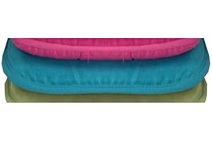 LB Luxury Garden, Dining Chair Foam Cushions Tie On Seat Pads in set of 2,4,6 or 8 (TEAL, PACK OF 6)