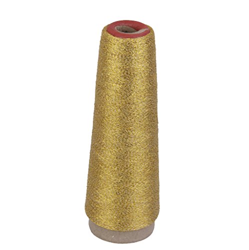 Metical Garn Nähgarn Nähgarne Stickgarn Spule Faden Spulen Garn für Handwerk 90d – Gold - 3