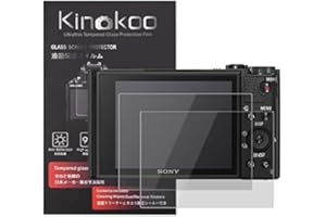 kinokoo Gehärtetes Glas für Sony HX99/HX99V/WX800/WX700 Kristallklarer Film Sony HX99 HX99V WX800 WX700 Displayschutzfolie Blasenfrei/Kratzfest(2er Pack)