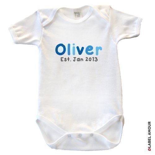 Personalised Baby Bodysuit (0-3 Months)