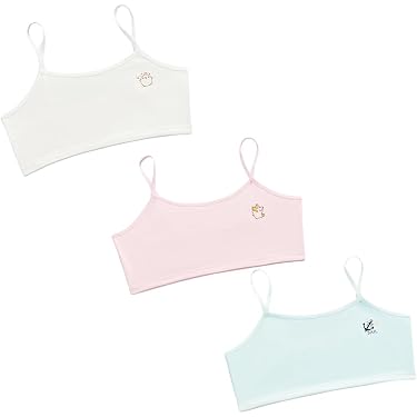 Reggiseno Da Bambina Canottiere Corte Reggiseni Top Corti Per Bambine Crop Top Morbidi E Confortevoli Reggiseni Sportivi Bambine Spalline Sottili Intimo Sport Danza Per 7-18 Anni - 6