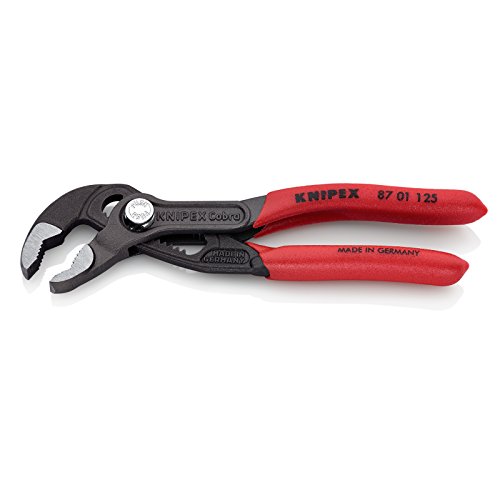 KNIPEX 87 01 125 Cobra – Mini-Wasserpumpenzange, Griffe mit Kunststoff überzogen, 125 mm - 2