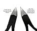 Viba Professional Stainless Steel Toenail Nippers for Thick/Ingrown Nails. Suitable for Podiatrists. Ultra-Thin, Curved Cutting Jaw with Safety Cap. Wavy Handle, Wire Spring with Roller (Matte Black)